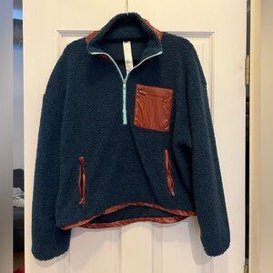 Fabletics Dark Blue Sherpa Jacket